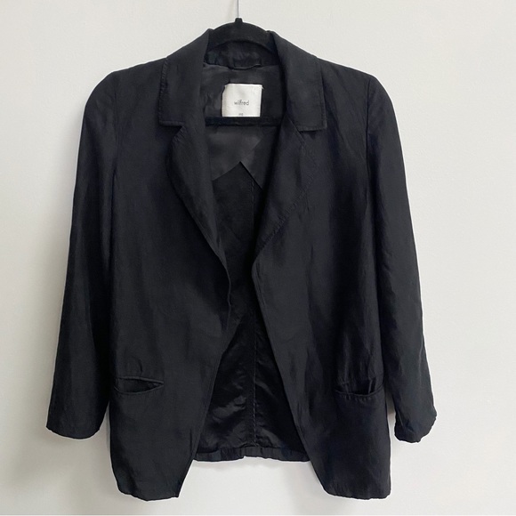 Aritzia Wilfred Alto Linen Blazer Jacket - Picture 3 of 12